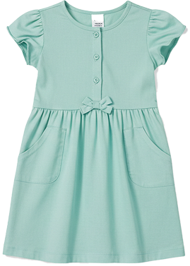 ミントグリーンのかわいいワンピース